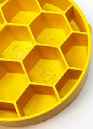 Honeycomb eBowl Deep Slow Feeder Dog Bowl for Enrichment | USA Made