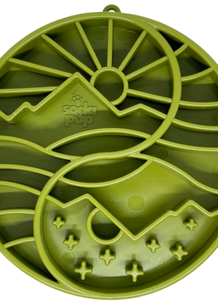 Sun and Moon eTray - Shallow Slow Feeder Dog Bowl for Enrichment | USA Made
