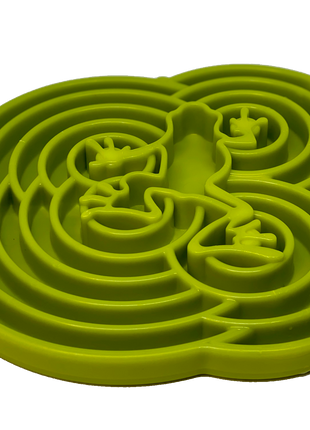 Water Frog eTray - Shallow Slow Feeder Dog Bowl for Enrichment | USA Made
