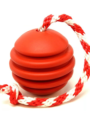 USA-K9 Stars and Stripes Rubber Dog Toy | K9 Handler Reward Toy | Red | USA Made