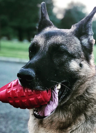 USA-K9 Grenade Shaped Rubber Dog Toy - Chew, Treat Dispenser & Tug Toy | USA