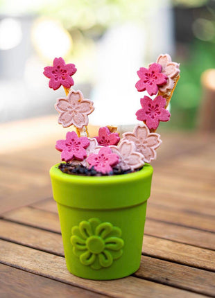 Large Flower Pot eCup Dog Treat Dispenser | Durable USA-Made Enrichment Toy | SodaPup