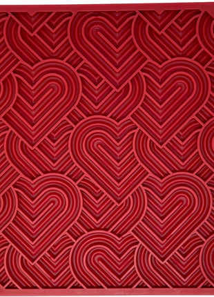 Love eMat - Enrichment Lick Mat for Dogs and Cats| Heart Design | SodaPup