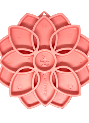 Mandala Softie eTray Shallow Slow Feeder Dog Bowl with Suction Cups |  USA Made