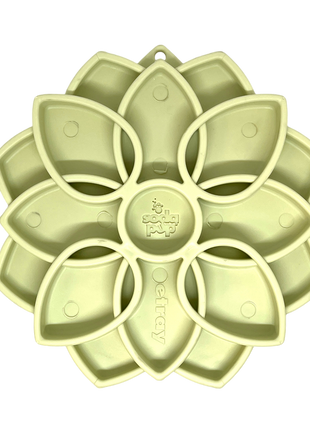 Mandala Softie eTray Shallow Slow Feeder Dog Bowl with Suction Cups |  USA Made