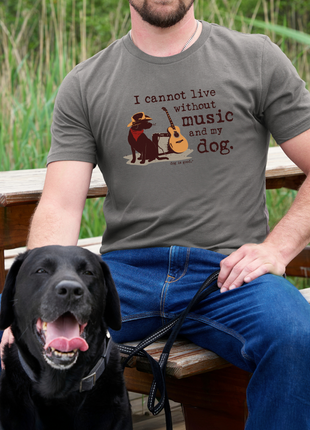 T-shirt: Music and My Dog