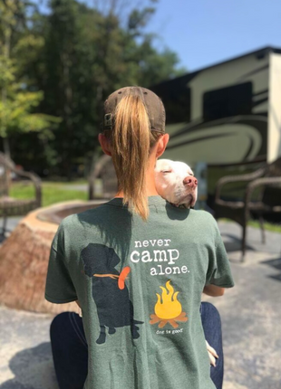 T-shirt: Never Camp Alone