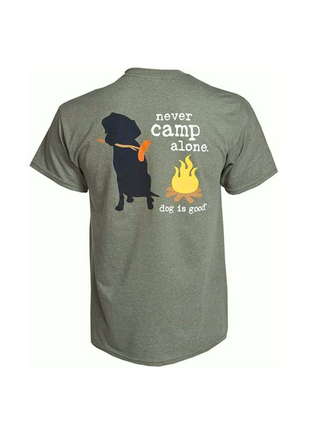 T-shirt: Never Camp Alone