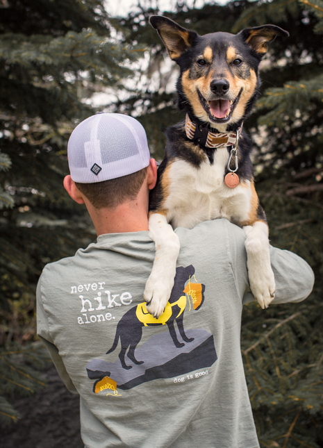 Long Sleeve T-shirt: Never Hike Alone