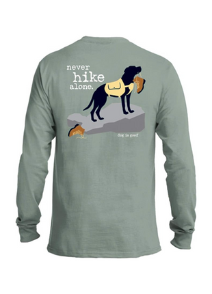 Long Sleeve T-shirt: Never Hike Alone
