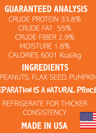 Dogtastic Gourmet Peanut Butter for Dogs - Pumpkin & Flax Seed Flavor