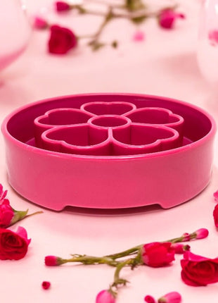 Flower eBowl Deep Slow Feeder Dog Bowl for Enrichment | USA Made