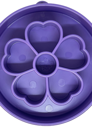 Flower eBowl Deep Slow Feeder Dog Bowl for Enrichment | USA Made