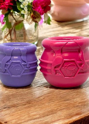 Honey Pot Dog eCup Treat Dispenser | Durable PUP-X Rubber Enrichment Toy | USA Made