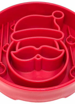 Santa Christmas eBowl Deep Slow Feeder Dog Bowl for Enrichment | USA Made