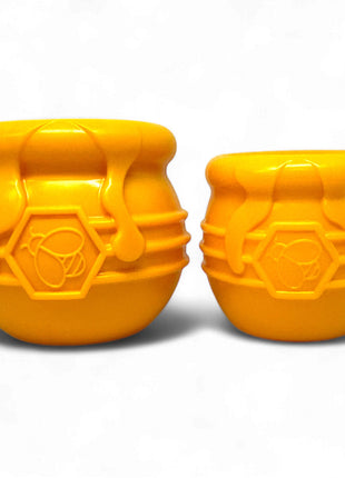 Honey Pot Dog eCup Treat Dispenser | Durable PUP-X Rubber Enrichment Toy | USA Made
