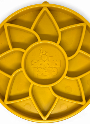 Sunflower eTray Shallow Slow Feeder Dog Bowl for Enrichment | USA Made