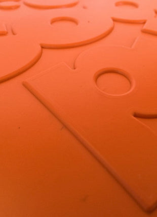 Bottle Top Flyer Rubber Frisbee for Dogs | Orange | Vet Approved | USA Made
