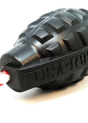 USA-K9 Magnum Grenade - Black Magnum Rubber Chew Toy for Extreme Chewers | USA Made