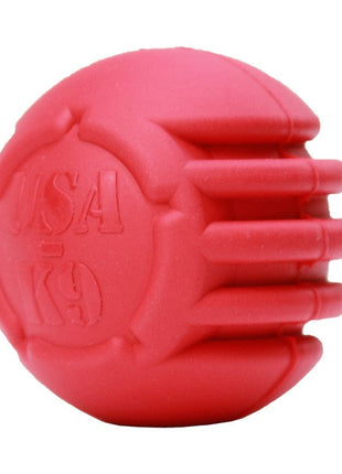 USA-K9 Stars and Stripes Rubber Dog Toy | K9 Handler Reward Toy | Red | USA Made