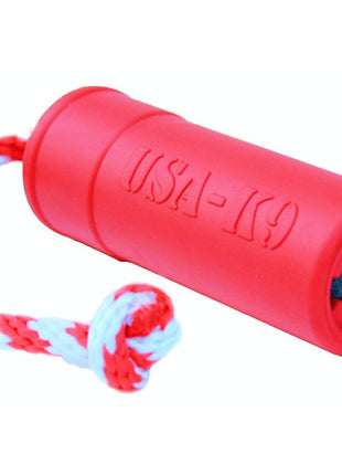 USA-K9 Firecracker Floating Training Dummy | K9 Handler Reward Toy | Red | USA Made