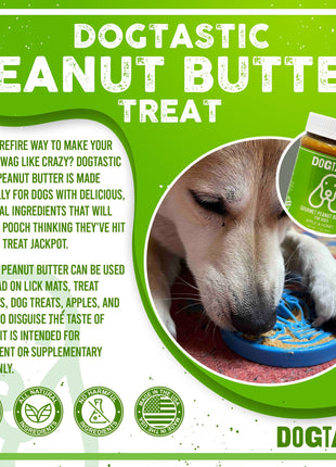 Dogtastic Peanut Butter for Dogs with Flax Seed - Xylitol-Free | USA Made - 50% off
