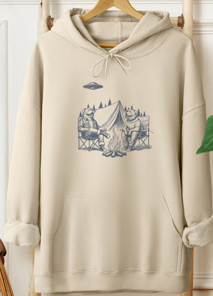 English Bulldog Camping Hoodie