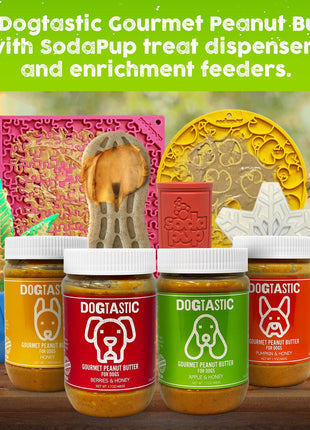 Dogtastic Gourmet Peanut Butter for Dogs - Pumpkin & Flax Seed Flavor