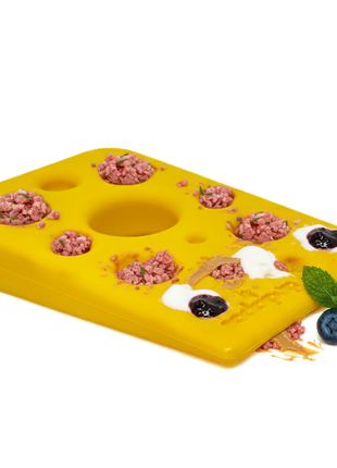 Swiss Cheese Wedge Nylon Dog Chew Toy for Aggressive Chewers | SodaPup