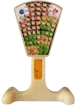 Waffle Tower Nylon Chew & Enrichment Toy | 2-in-1 for Aggressive Chewers | SodaPup