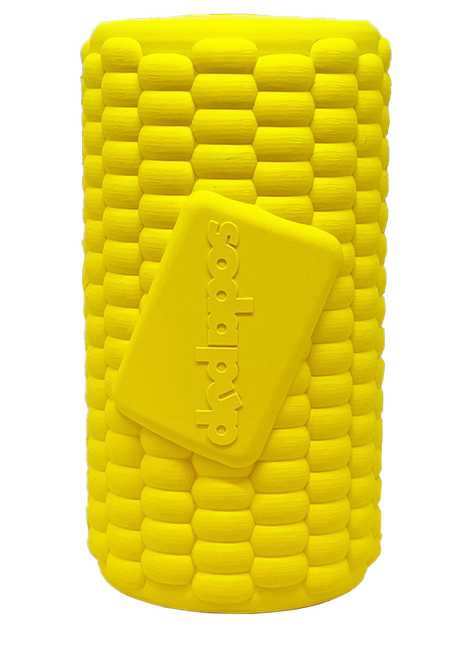 Corn on the Cob Dog Toy - Durable Rubber Treat Dispenser | USA Made