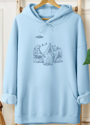 English Bulldog Camping Hoodie