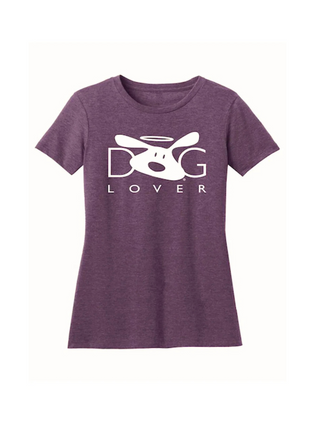 T-shirt: Dog Lover (Plum)