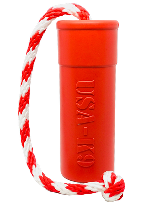 USA-K9 Firecracker Floating Training Dummy | K9 Handler Reward Toy | Red | USA Made