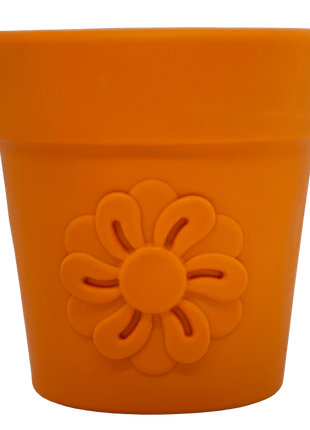 Large Flower Pot eCup Dog Treat Dispenser | Durable USA-Made Enrichment Toy | SodaPup
