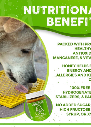 Dogtastic Gourmet Peanut Butter for Dogs - Pumpkin & Flax Seed Flavor