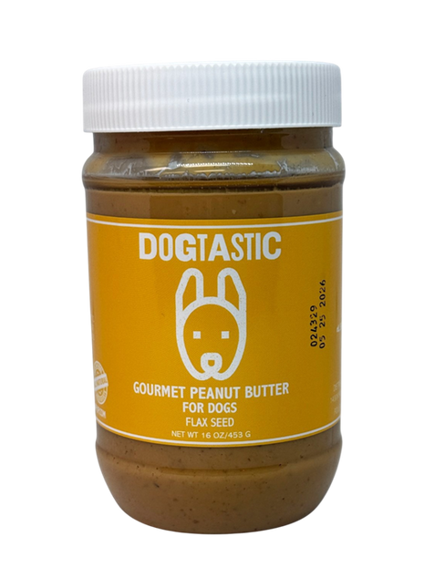 Dogtastic Peanut Butter for Dogs with Flax Seed - Xylitol-Free | USA Made - 50% off