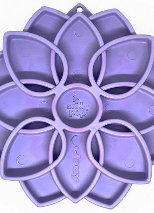 Mandala Softie eTray Shallow Slow Feeder Dog Bowl with Suction Cups |  USA Made