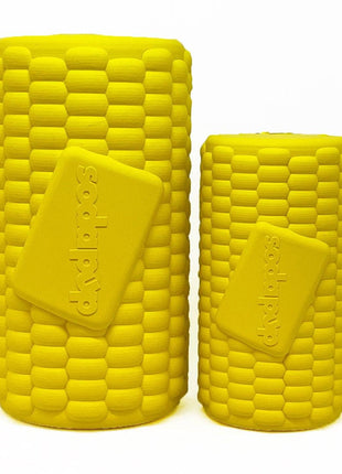 Corn on the Cob Dog Toy - Durable Rubber Treat Dispenser | USA Made