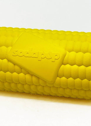 Corn on the Cob Dog Toy - Durable Rubber Treat Dispenser | USA Made