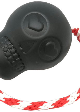 USA-K9 Magnum Skull - Black Magnum Rubber Chew Toy for Extreme Chewers | USA Made