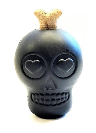 Magnum Sugar Skull Dog Chew Toy & Treat Dispenser - USA Made | SodaPup