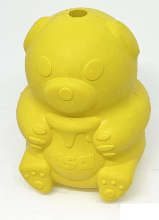 Honey Bear eDispenser - Durable Rubber Treat Dispenser for Dogs | USA Made