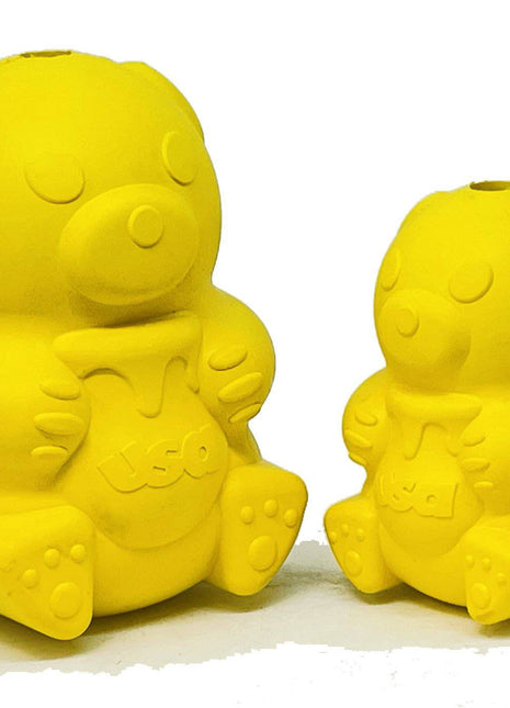 Honey Bear eDispenser - Durable Rubber Treat Dispenser for Dogs | USA Made