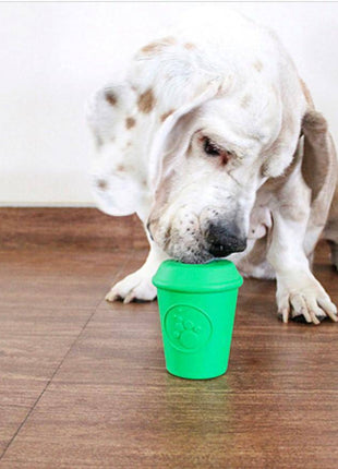 Coffee Cup Rubber Dog Chew Toy for Power Chewers | Treat Dispenser | USA Made