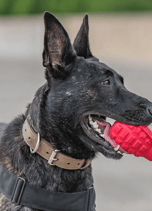 USA-K9 Grenade Shaped eDispenser Durable Dog Chew Toy & Treat Dispenser - Army Green