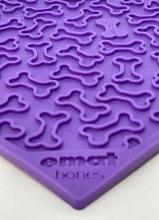 Bones eMat - Enrichment Lick Mat for Dogs and Cats | eMat Enrichment Toy for Anxiety Relief | SodaPup