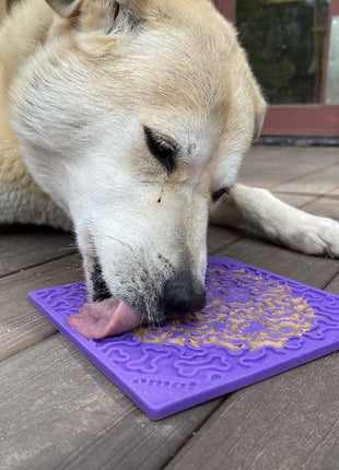 Bones eMat - Enrichment Lick Mat for Dogs and Cats | eMat Enrichment Toy for Anxiety Relief | SodaPup