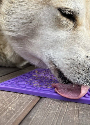 Bones eMat - Enrichment Lick Mat for Dogs and Cats | eMat Enrichment Toy for Anxiety Relief | SodaPup