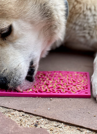 Flower Power emat - Enrichment Lick Mat for Dogs and Cats | Flower Design | USA Made